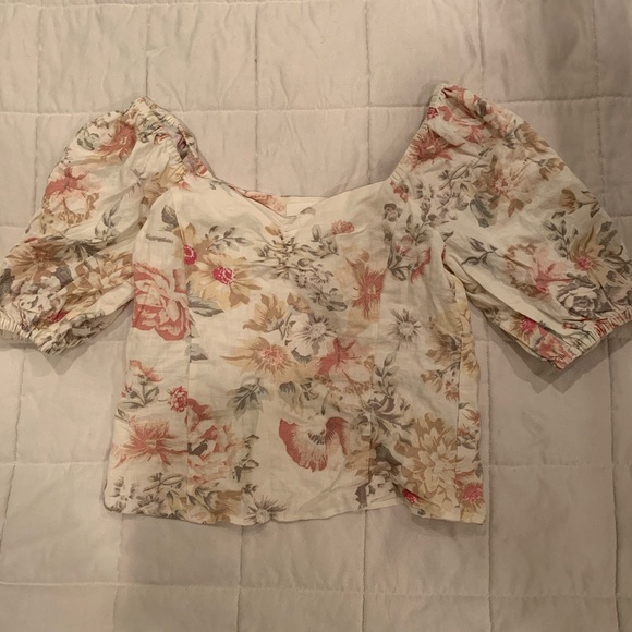 Antique Floral Blouse - Picture 3 of 4